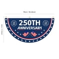 thumbnail image 2 of 35.43 x 17.72 Inch America 250th Birthday Semi Circle Banner for Parade and Town Celebration, Polyester Patriotic Event Decoration Flag, 2 of 6