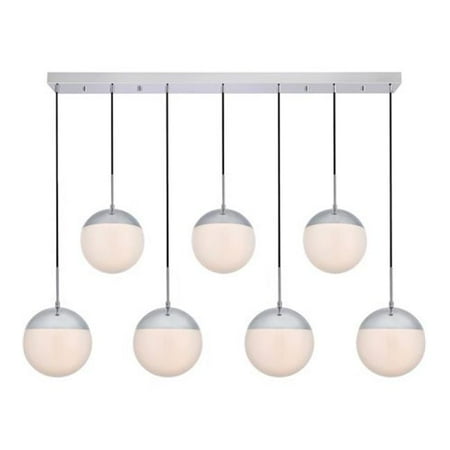 

Living District LD6088C Eclipse 7 Lights Pendant Ceiling Light with Frosted White Glass Chrome