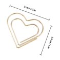 thumbnail image 2 of unbranded 50Ud Clips De Papel Con En Metal Dorado Para Organizar Documentos Y Notas, 2 of 6