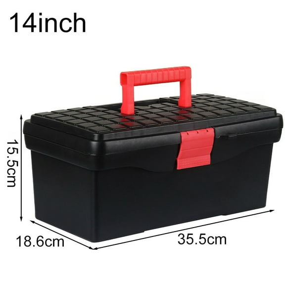 14In Plastic Toolbox Multi-Functional Accessories Box Tool Case For Electrical