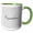 Green/White, variant on 3drose, My Swirl Pattern with a Lovely Congratulation Greeting, 15oz Mug
