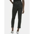 thumbnail image 3 of Time and Tru Women's High Rise Mom Jeans, 27" Inseam, Sizes 0-20, 3 of 5