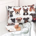 thumbnail image 4 of Salouo Happy Dog Faces Collage Pattern Pillow Cases,1PC Pillow Covers with Envelope Closure Decorative Pillow Case for Bed Couch,Pillows Not Included-16"x24", 4 of 6