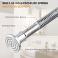 thumbnail image 2 of Long Curtain Rod Tension Shower Curtain Rods to Adjustable Spring Heavy Duty Rods for Bathroom Windows Outdoor No Drill No Slip Spliced and Telescopic Design, 2 of 7