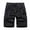 Black, variant on Cargo Men Shorts Work Shorts for Men Construction Elastic Waist Pockets Zipper Shorts Solid Color Fashion Casual Loose Fit Training Running Workwear Pants Khaki S