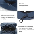 thumbnail image 5 of Sun Hats for Men/Women, Wide Brim Bucket Hat Waterproof Breathable Packable Boonie Hat for Fishing UPF 50 UV Protection, 5 of 5