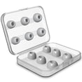 thumbnail image 3 of 12 auricures, auricures, portátil, de silicona, con caja de almacenamiento, que adaptaciónción a de carga, cubierta de repuesto para gris Yotijar Consejos para auriculares, 3 of 4