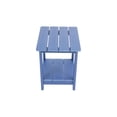 thumbnail image 4 of Patio Table, A wooden-textured imitation wood side table, simple yet with a rich texture. It comes with a small tabletop and is perfect for outdoor picnics. Dark blue, Dark Blue Outdoor Dining Table, 4 of 8