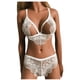 thumbnail image 1 of Gibobby Sujetador De Encaje Para Mujer Camisón de malla para mujer, estilo kimono de encaje(Blanco, M), 1 of 5