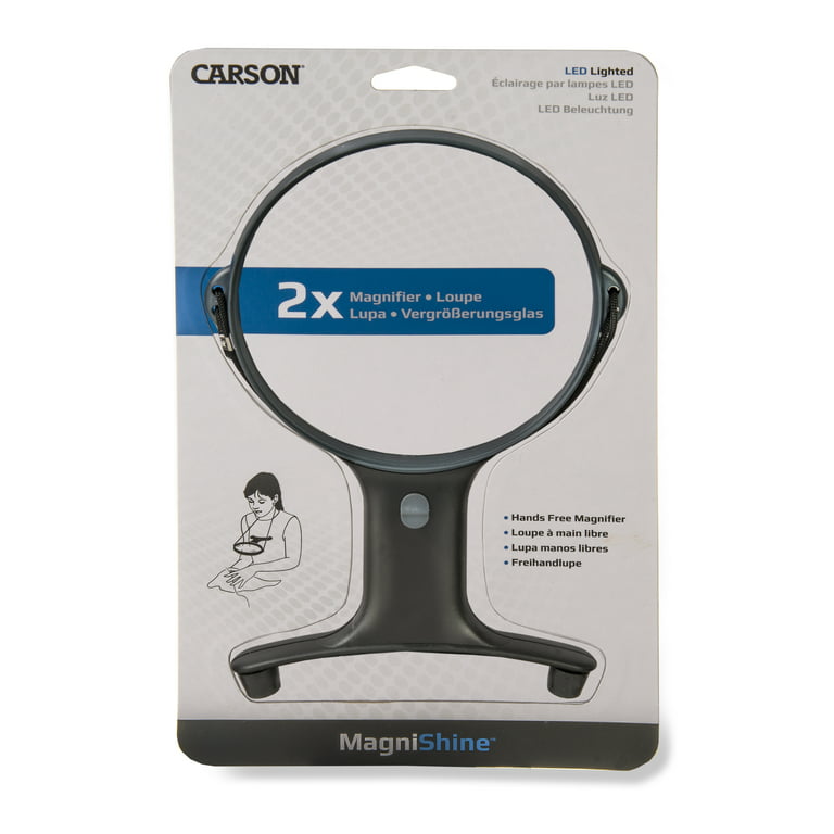 Carson HF-66 2x MagniShine Hands Free LED Lighted Magnifier