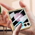 thumbnail image 4 of Frusde Compatible with Samsung Galaxy Z Flip 5 Case with Screen Protector Plating Ultra-Thin Shockproof Case-D, 4 of 9