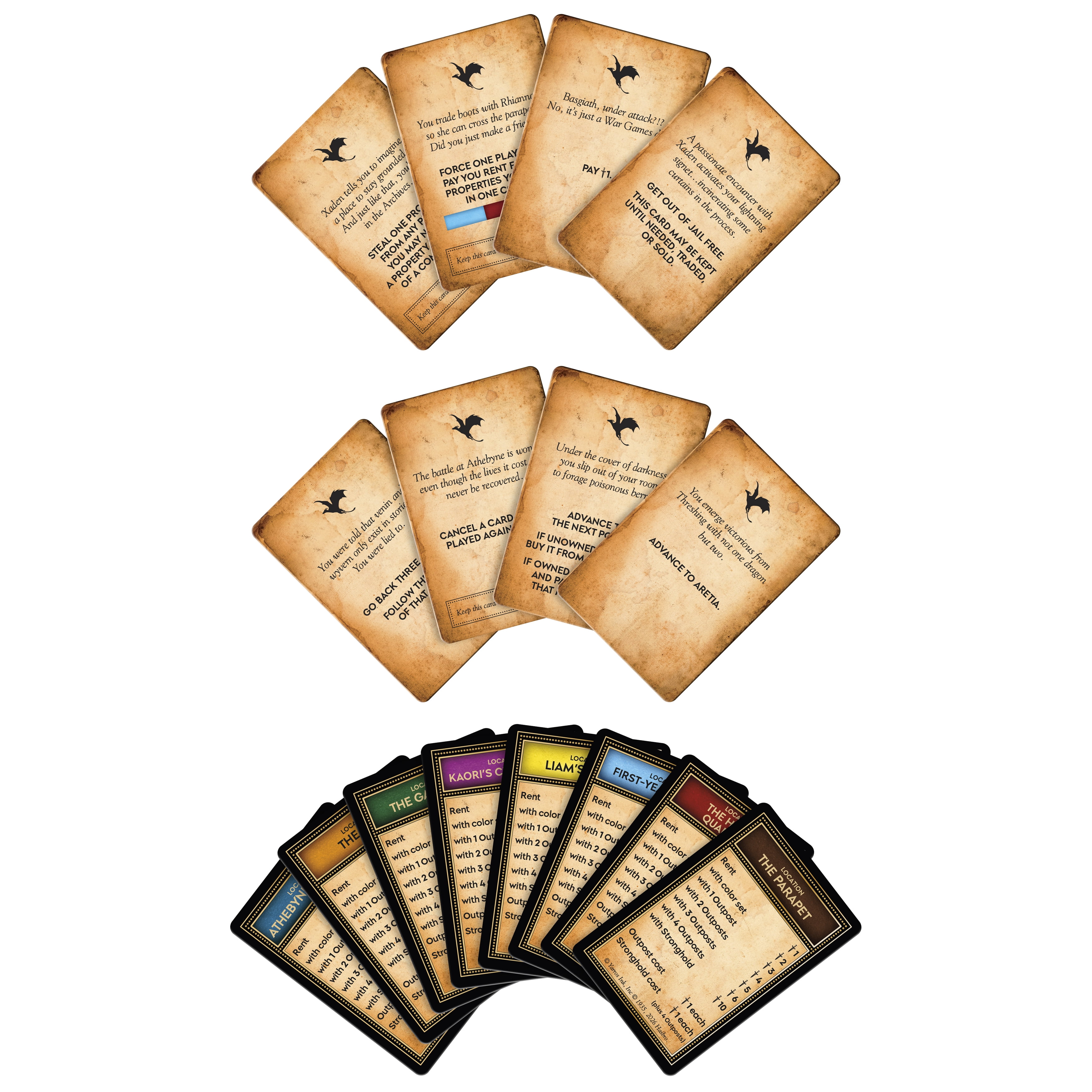 Monopoly Fourth Wing Edition Board Game, Officially Licensed Game for Ages 17+