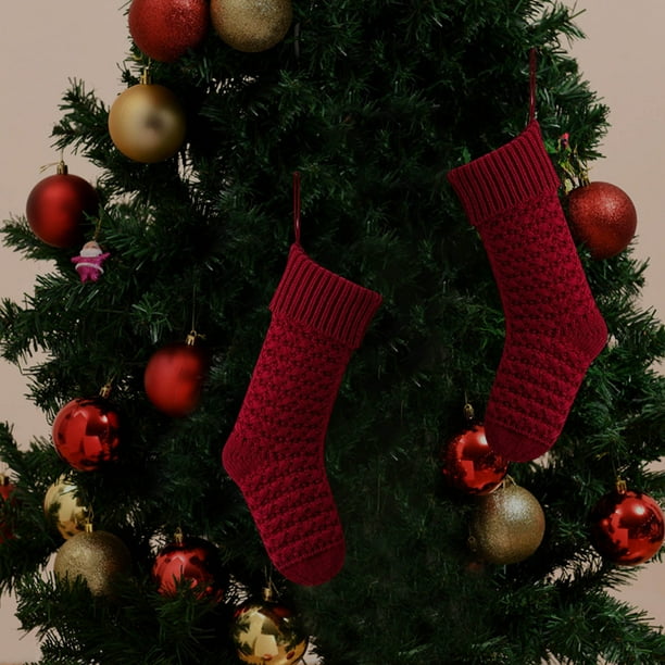 CaiYueKe Large Christmas Stocking Hanging Socks for Fireplace Mantel Holiday Decorations Xmas Sock Gift Bag Party Supplies Home Festive Ornament Storage