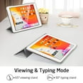 thumbnail image 4 of Case for iPad 7 (10.2-Inch, 7th Generation), Auto Wake/Sleep Cover, Black Silver Gray, 4 of 8
