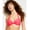 Red, variant on Juniors' Strappy Underwire Push-Up Bikini Top Red S