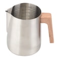 thumbnail image 3 of Tnarru Milk Frothing Pitcher Latte Art Tool Espresso Machine Accessories Coffee Maker Milk Steaming Jug Coffee Sauces Gravies Lattes Silver, 3 of 8