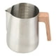 thumbnail image 3 of Jarra para espumar leche, jarra para vaporizar leche, piezas para máquina de espresso con marca de 600 ml Plata, 3 of 9