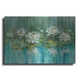 thumbnail image 1 of Luxe Metal Art 'Water Lily Pond' by Danhui Nai, Metal Wall Art, 16"x12", 1 of 7