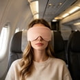 thumbnail image 5 of Dongrere Soft Breathable Sleep Eye Mask, Light Blocking Blindfold for Sleeping Travel Nap Night Rest Use, 5x26.7 Inch, Pink, 5 of 6