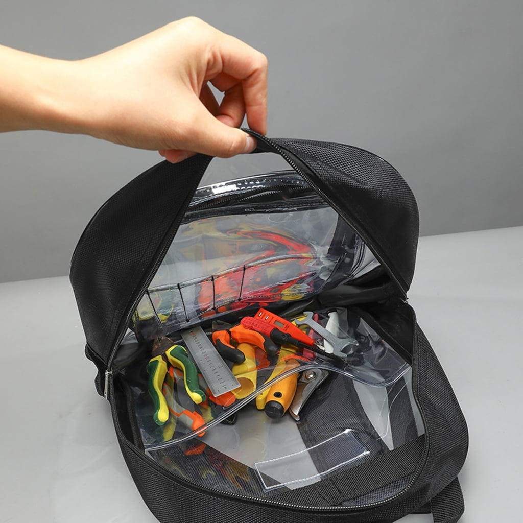 Antistatic Clear PVC Backpack Cold Weather Construction Clear Cleanroom Tool Bag for Daily Use