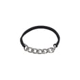 thumbnail image 1 of Cadena de cuero, aleación galvanizada, cordón para el pelo, anillo para el pelo, pulsera, cordón para la cabeza, pulsera, diadema elástica negra, pulsera para el pelo de mujer, 1 of 2