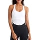 thumbnail image 1 of Gibobby Camiseta sin mangas sólida para mujer, deportiva, para correr, fitness, yoga(Blanco,CH), 1 of 3