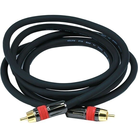LIGHTNING LVI3-3 3ft Coaxial Audio/Video RCA Cable 75ohm S/PDIF Subwoofer A/V 
