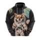 thumbnail image 3 of Sudadera con capucha con estampado de perro astronauta, divertida sudadera con capucha de golden retriever, dóberman para hombre, sudadera con capucha unisex informal para mascotas y labrador, 3 of 5