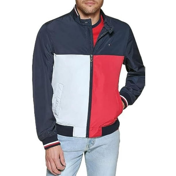 Chaqueta tipo bomber Tommy Hilfiger, ligera, de punto acanalado