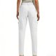 thumbnail image 5 of TaTaai Women's Full Length Hiking Cargo Pants Straight Leg Outdoor Work Pants with Elastic Waistband Button Zipper Closure and Functional Pockets for Casual Utility Gift, 5 of 8