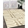 thumbnail image 3 of Ahgly Company Machine Washable Indoor Rectangle Abstract Fall Leaf Brown Green Area Rugs, 5' x 7', 3 of 7