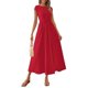 thumbnail image 1 of Vestido PRETTYGARDEN para mujer, verano 2025, casual, maxi rojo, XXL, 1 of 9