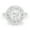 Cubic Zirconia, variant on Cocktail Round Ring Paraiba Tourmaline CZ 925 Sterling Silver Size 5