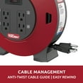HYPER TOUGH 4Outlet 25FT 16AWG Extension Cord Indoor Cord Reel