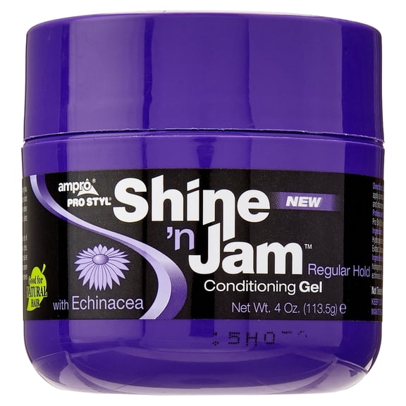 AmPro Shine 'n Jam Conditioning Gel [ REGULAR ] 4 oz. * BEAUTY TALK LA *