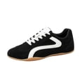 thumbnail image 2 of Willtoo Womens Sneakers Retro Color Block Lace Up Low Top Round Toe Casual Shoes Lightweight Gum Sole Fashion Walking Trainers, 2 of 4