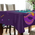 thumbnail image 3 of 60"x90" Mardi Gras Tablecloth, Waterproof Washable Polyester Square Table Cover Durable Tablecloth for Kitchen Dining Table Party Decor, 3 of 7