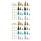 thumbnail image 1 of Toystoory 8-48 piezas Navidad pequeño pino Mini árbol Sisal botella cepillo nieve escarcha árbol falso Type3 NO3, 1 of 6