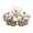 Gray 5 Bowls, variant on Luzkey Divided Serving Trays Decorative Snack Platters for Dessert Chip Cookies Orange 3 Bowls