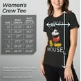 thumbnail image 5 of Women's Mickey & Friends Retro Mickey Mouse Pose  Graphic Tee Black Large, 5 of 9