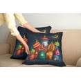 thumbnail image 2 of Ambesonne Fantasy Throw Pillow Cover 2 Pack, Oriental Castles Moon, 24", Multicolor, 2 of 7