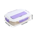 thumbnail image 6 of BZPIZ Kitchen Savings Bento K-ids Lunch Box 4 Compartments Ideal Leakproof Lunch Box,Lunch Containers No BPAs and Chemical Dyes Fridge Safe for Adults Men Women, 6 of 6