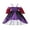Purple, variant on Gupgi 1-6Y Toddler Girls Halloween Cosplay Dress Kids Mesh Long Sleeve Off Shoulder Spider Web Star Print Jumpsuit Overalls
