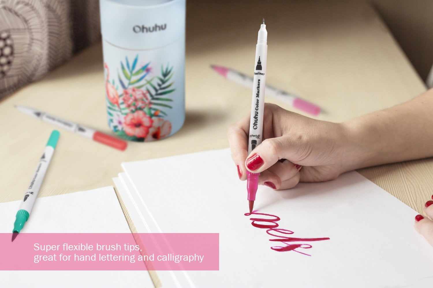 brush tip marker calligraphy