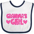 thumbnail image 3 of Inktastic Grandma's Girl Granddaughter Gift Girls Baby Bib, 3 of 4