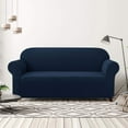 thumbnail image 4 of CHUN YI 1-Piece Checks Stretch Sofa Cover Slipcover Couch Cover, Sofa, Dark Blue, 4 of 6