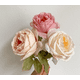 thumbnail image 4 of Xiao Hua 6 rosas artificiales con bordes adhesivos, flores falsas, flores artificiales para decoración de bodas, 4 of 5
