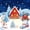 Blue White Red, variant on Erosebridal Kawaii Santa Full Size Bedding Sets, Sleigh Christmas Full Size Bed in a Bag, Orange, Christmas Reversible, 7-Piece