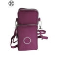 thumbnail image 2 of Luxtrada Waterproof Nylon Crossbody Cell Phone Purse Smartphone Wallet Bag for Women Compatible with All Smartphones Up to 6.5inch (Purple), 2 of 10