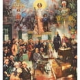 thumbnail image 3 of Howard Chandler Christy 12x13 Black Modern Framed Museum Art Print Titled - The Constitution of the United States ‘The Signing’ (1900), 3 of 5